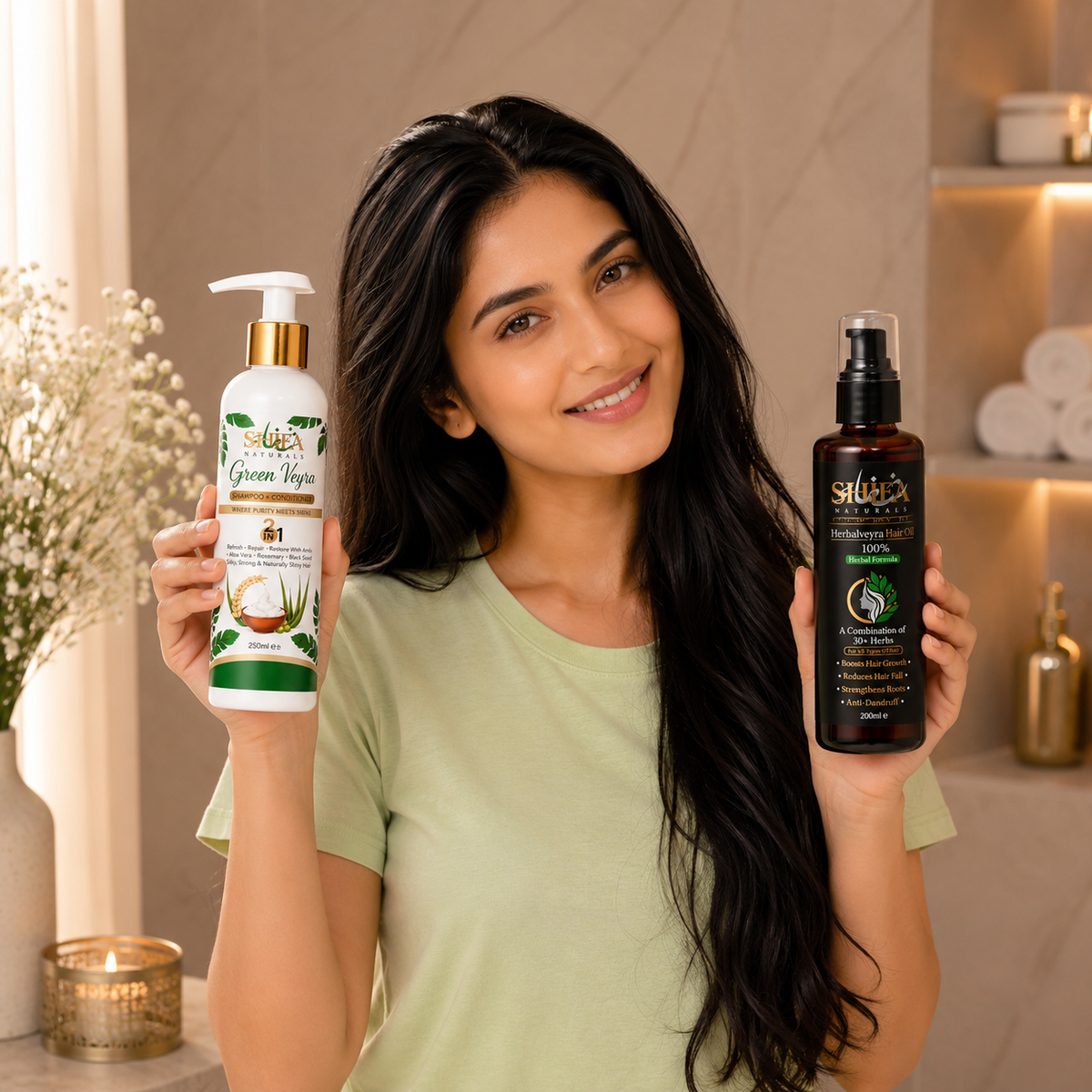 Opened product with key ingredients