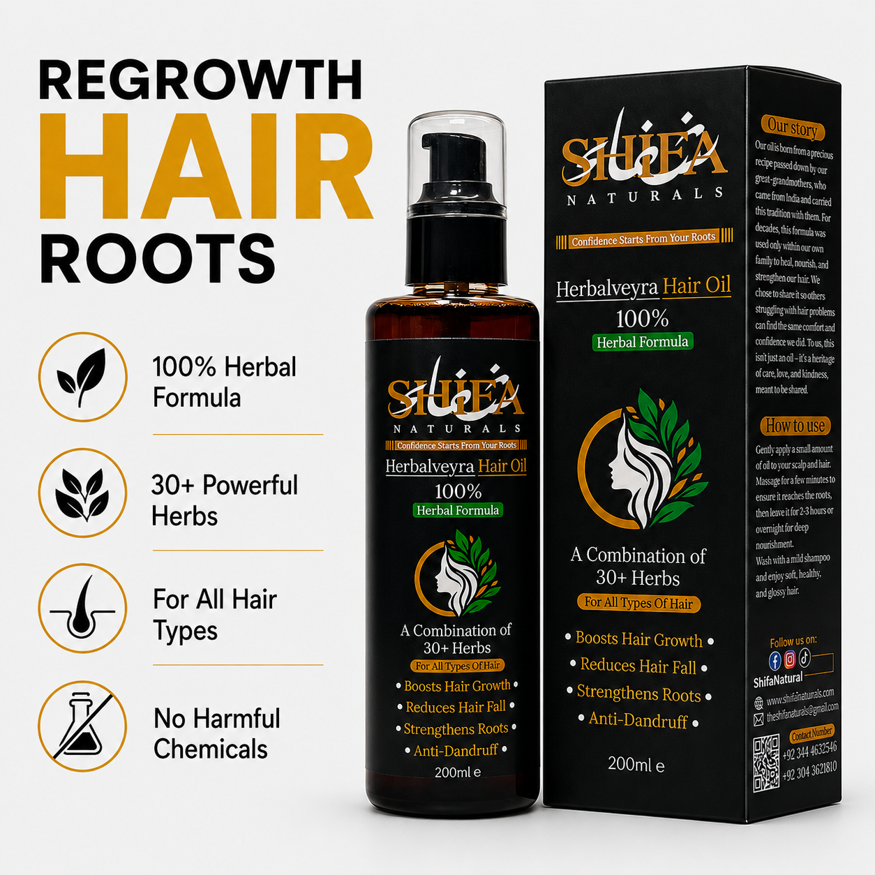 Herbalveyra Hair Oil 200ml