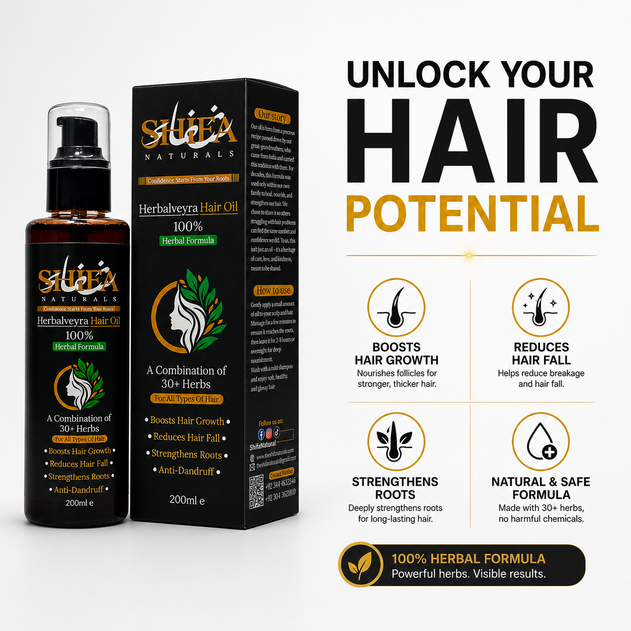 Herbalveyra Hair Oil 200ml